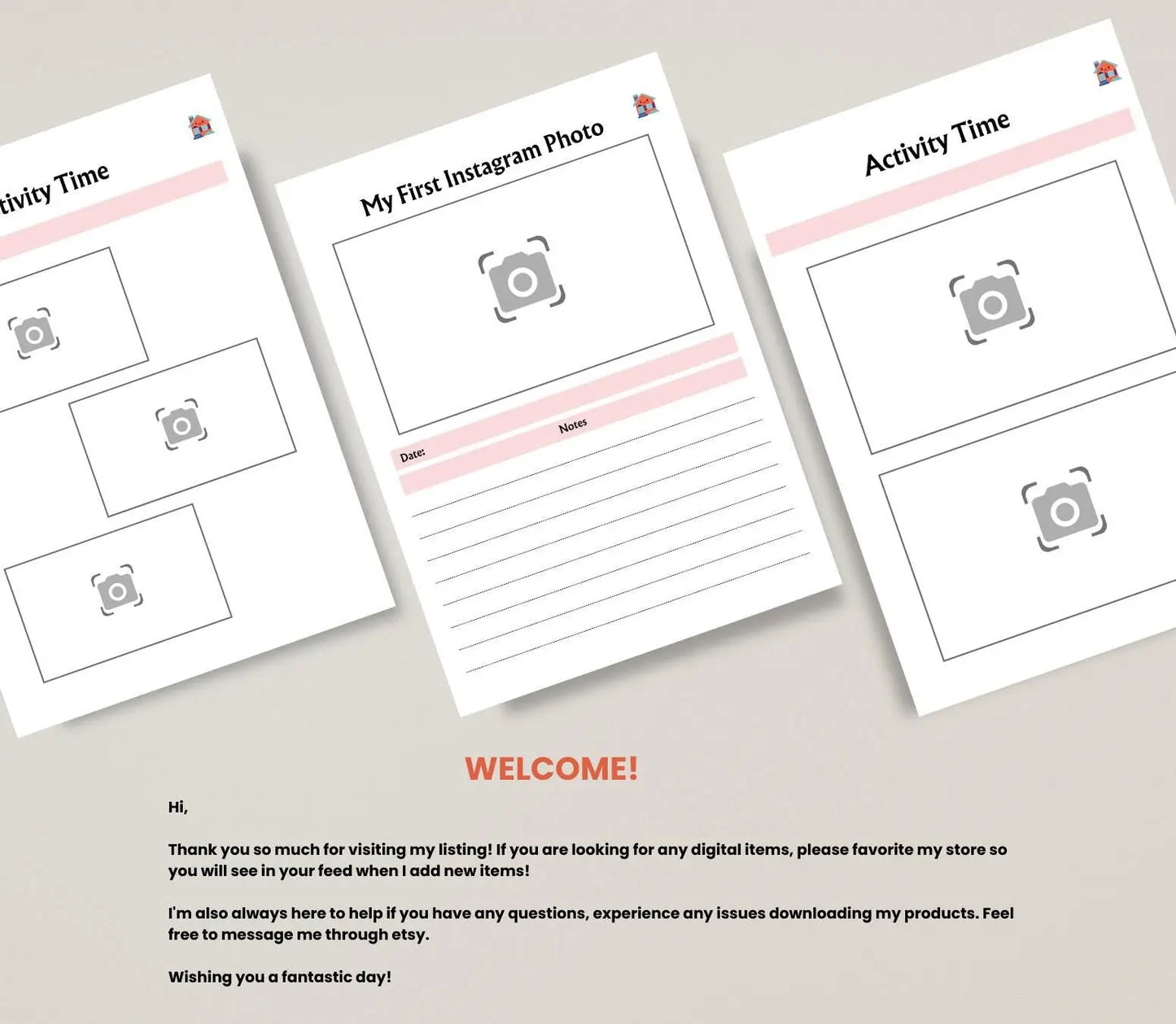 Digital Baby Memory Book: Milestone Tracker, Keepsake Album (PDF Download) Grown Black Glorious