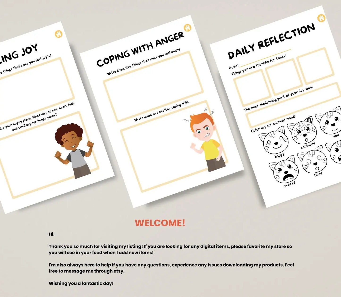 Mindfulness Journal for Kids |Gratitude & Self-Care Prompts (Printable PDF) Ma boutique