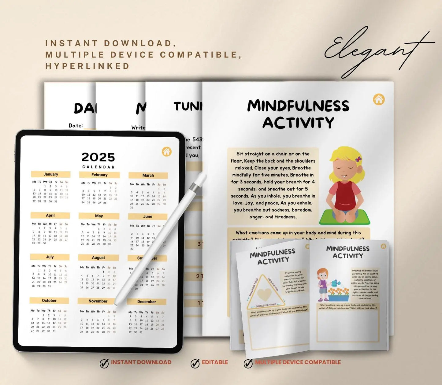 Mindfulness Journal for Kids |Gratitude & Self-Care Prompts (Printable PDF) Ma boutique