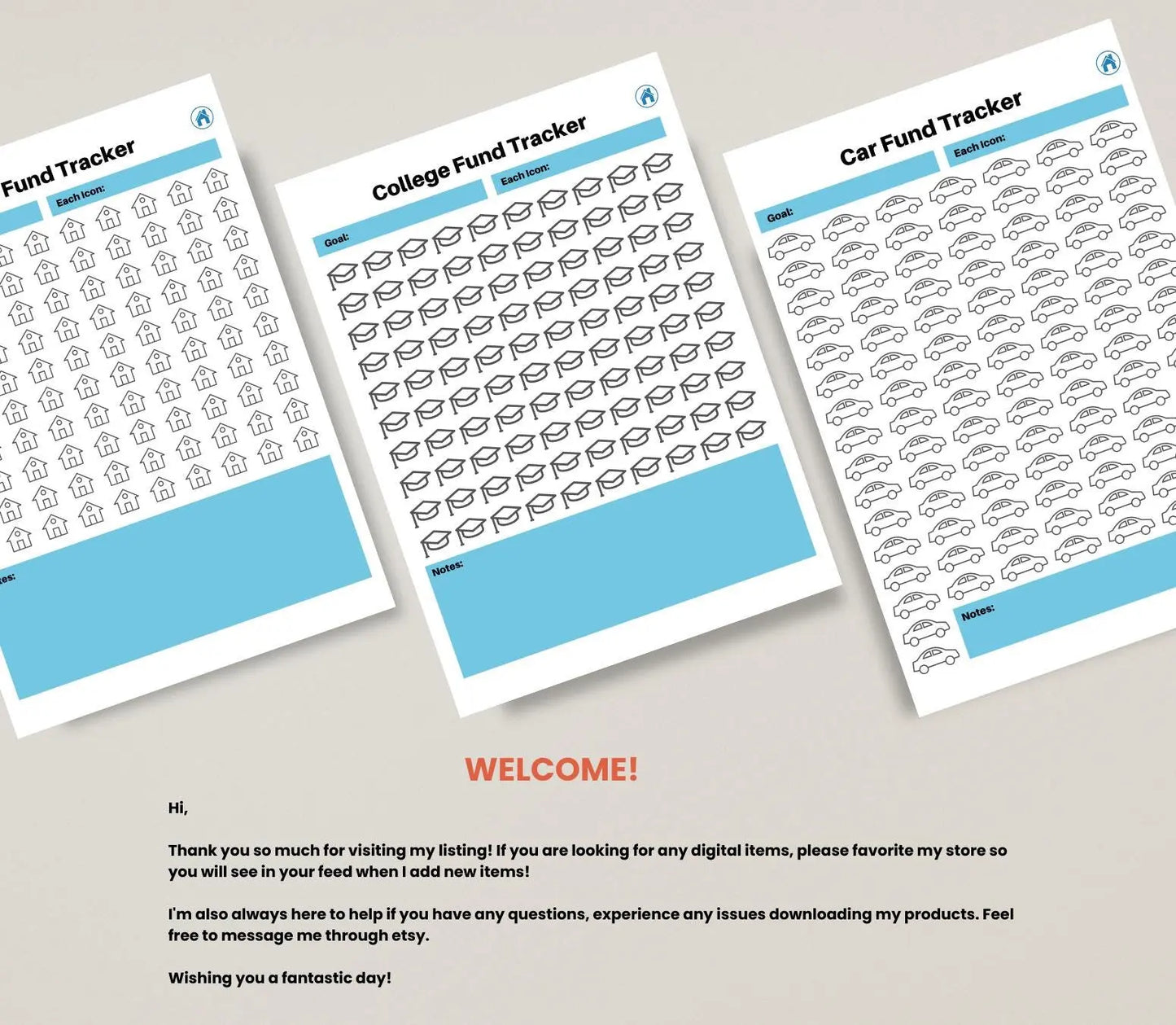 Digital Savings Tracker: Budget Planner, Money Management (Printable PDF & Tablet Friendly) Grown Black Glorious