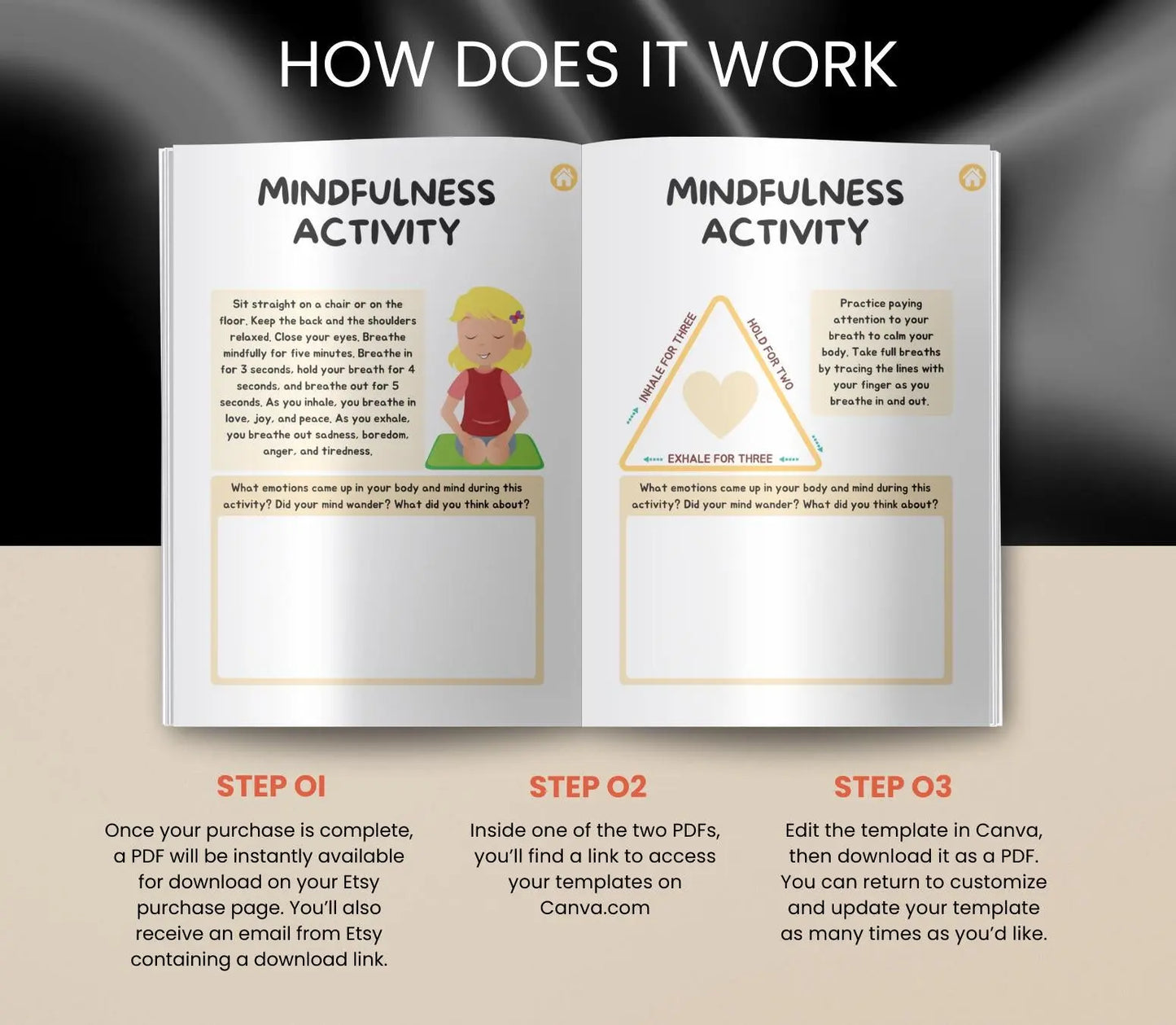 Mindfulness Journal for Kids |Gratitude & Self-Care Prompts (Printable PDF) Ma boutique