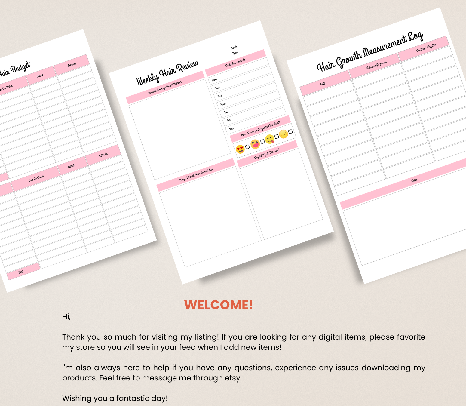 4C Hair Regimen Planner | Editable Canva Natural Hair Care Routine Tracker - Grown Black Glorious