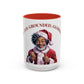 Festive Santa Coffee Mug - "Rooted. Grounded. Glorious."