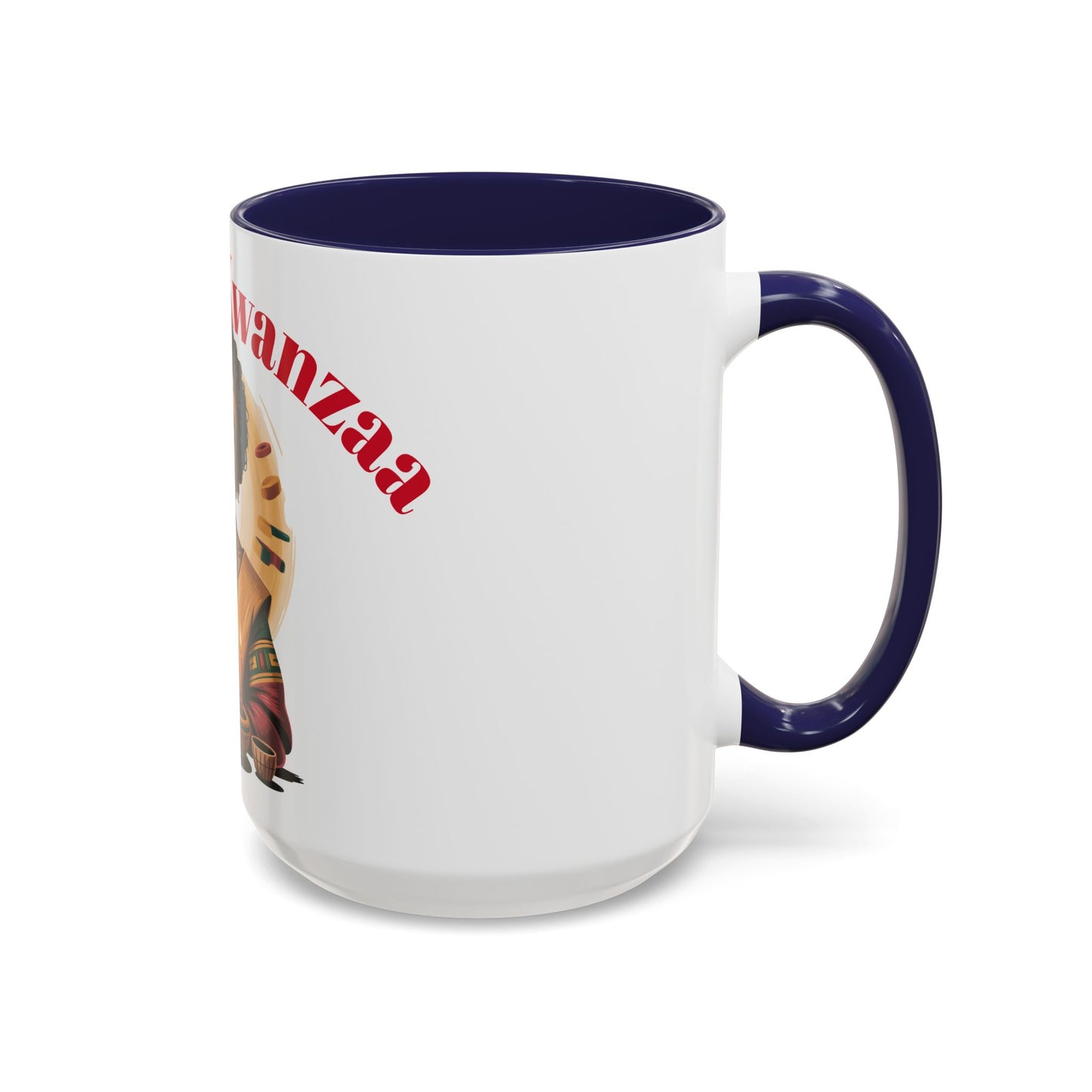 Happy Kwanzaa Mug for Black Women | Afrocentric Empowerment Coffee Cup | Cultural Heritage Gift for Kwanzaa Celebration
