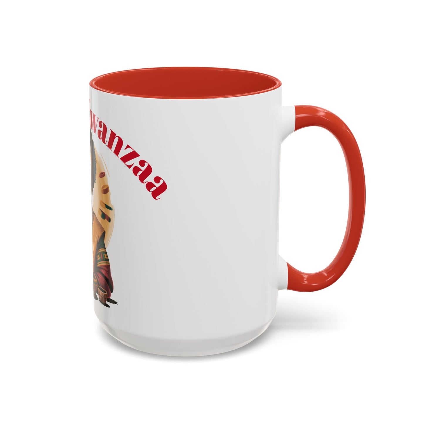Happy Kwanzaa Mug for Black Women | Afrocentric Empowerment Coffee Cup | Cultural Heritage Gift for Kwanzaa Celebration