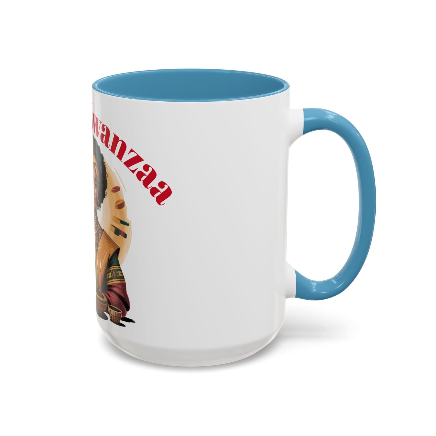 Happy Kwanzaa Mug for Black Women | Afrocentric Empowerment Coffee Cup | Cultural Heritage Gift for Kwanzaa Celebration