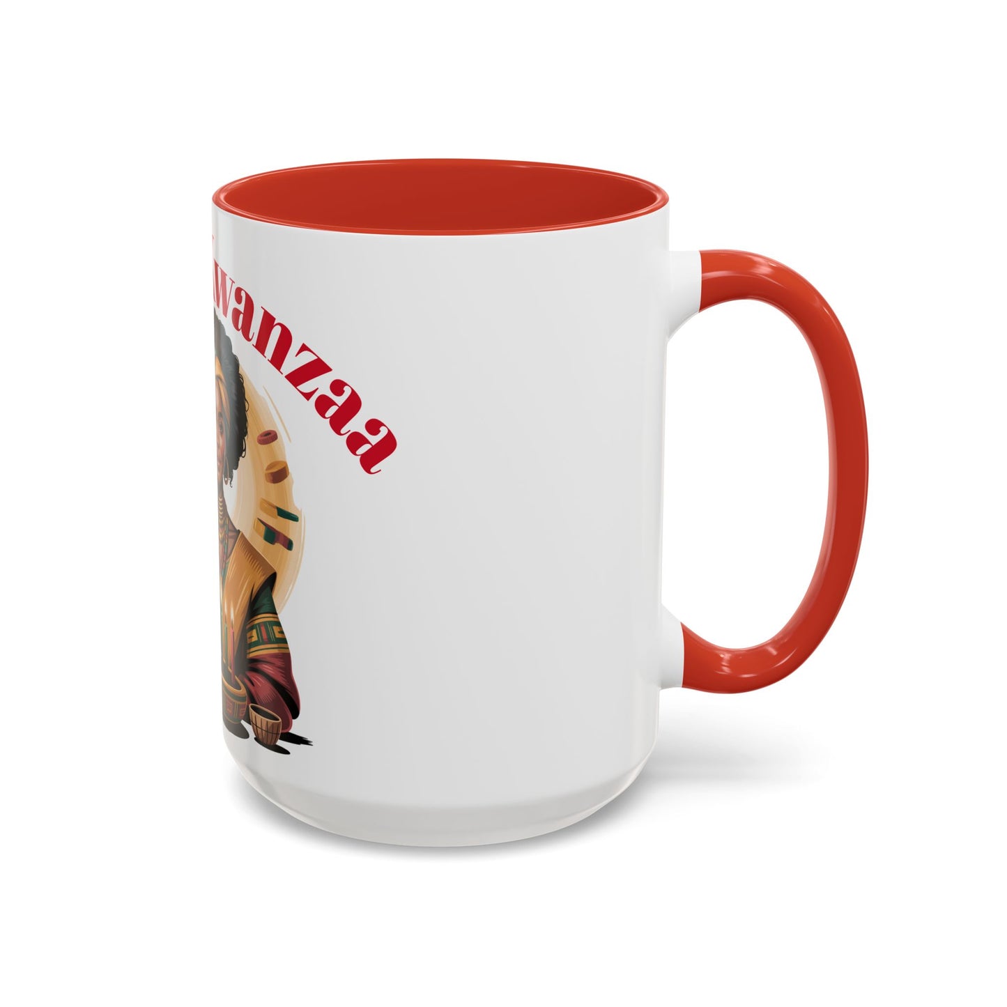 Happy Kwanzaa Mug for Black Women | Afrocentric Empowerment Coffee Cup | Cultural Heritage Gift for Kwanzaa Celebration