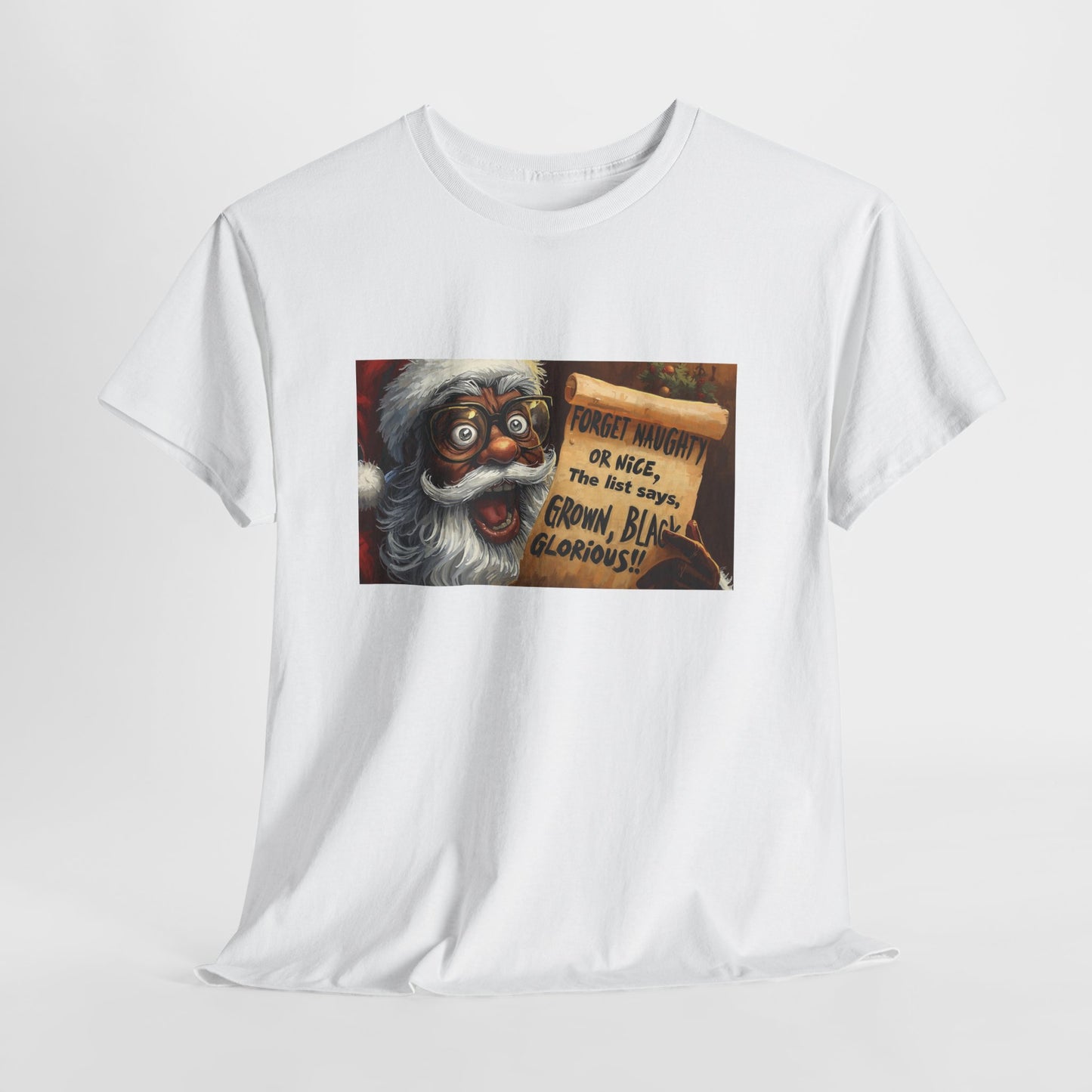 Retro Black Santa Humor Shirt