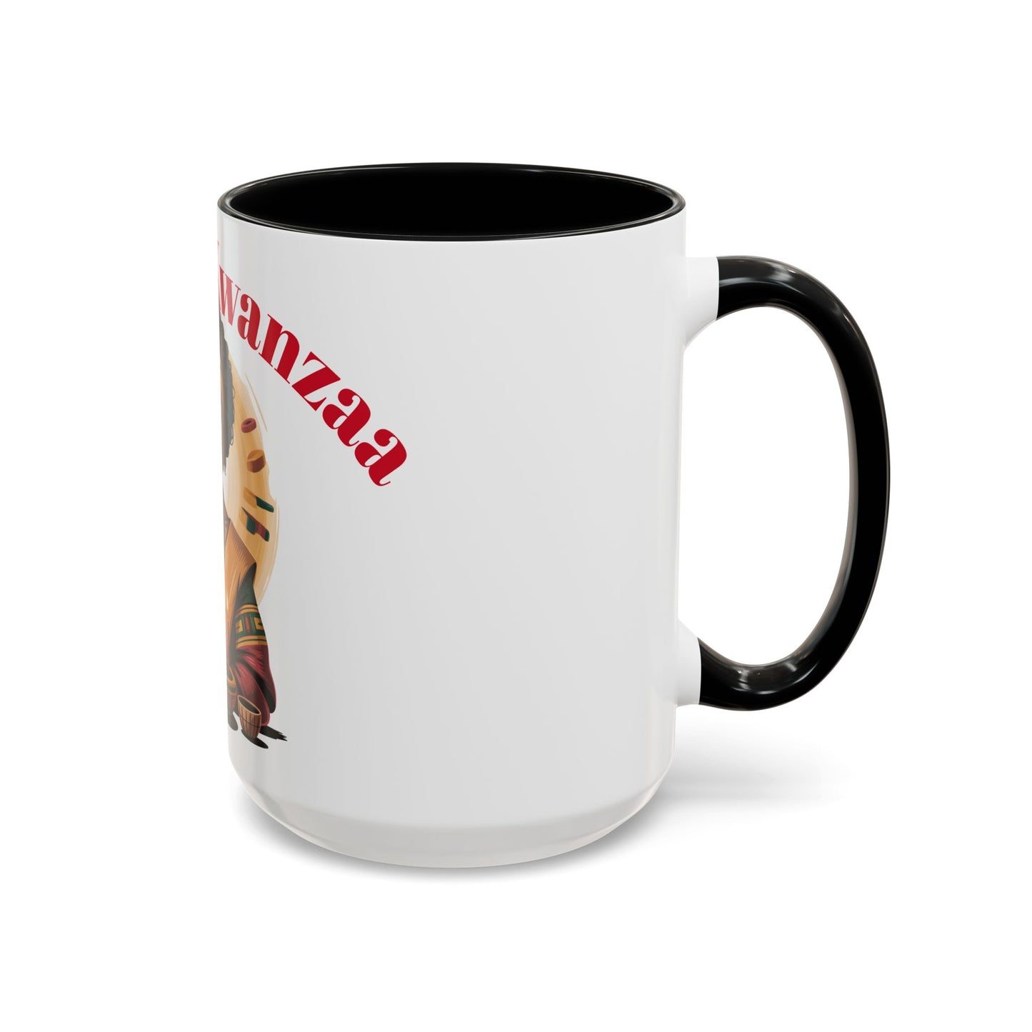 Happy Kwanzaa Mug for Black Women | Afrocentric Empowerment Coffee Cup | Cultural Heritage Gift for Kwanzaa Celebration