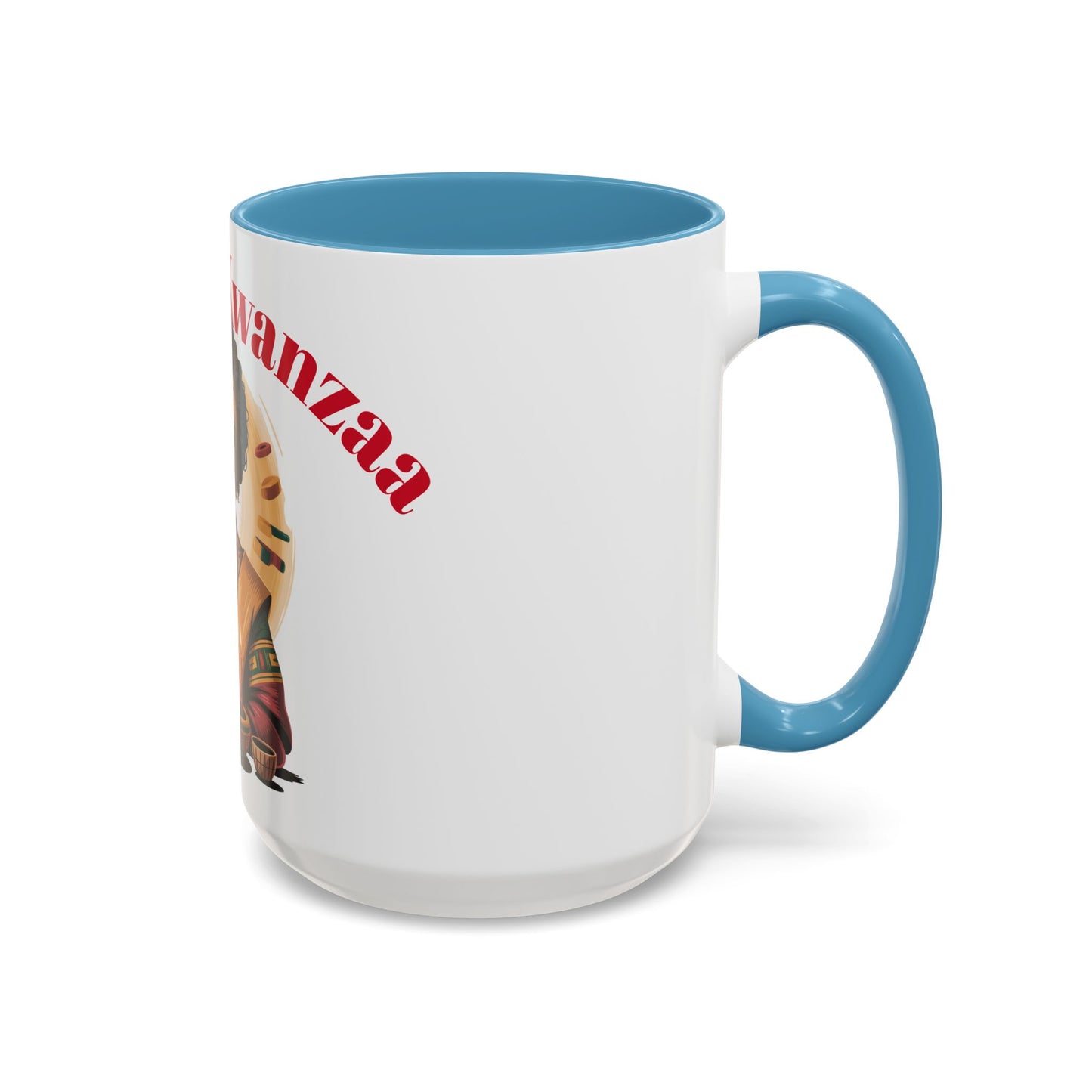 Happy Kwanzaa Mug for Black Women | Afrocentric Empowerment Coffee Cup | Cultural Heritage Gift for Kwanzaa Celebration