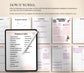 Digital Pregnancy Journal & Tracker: Weekly Symptom Log, Printable PDF Grown Black Glorious