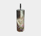 Black Woman Art Tumbler – 20 oz Stainless Steel Travel Cup, Afrocentric Luxury Drinkware for Empowered Women Grown Black Glorious