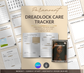 Dreadlock Care Tracker | Editable Canva Loc Maintenance & Growth Journal - Grown Black Glorious