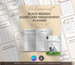 Black Women’s Elder Care Management Planner | Editable Canva Caregiving Organizer - Grown Black Glorious