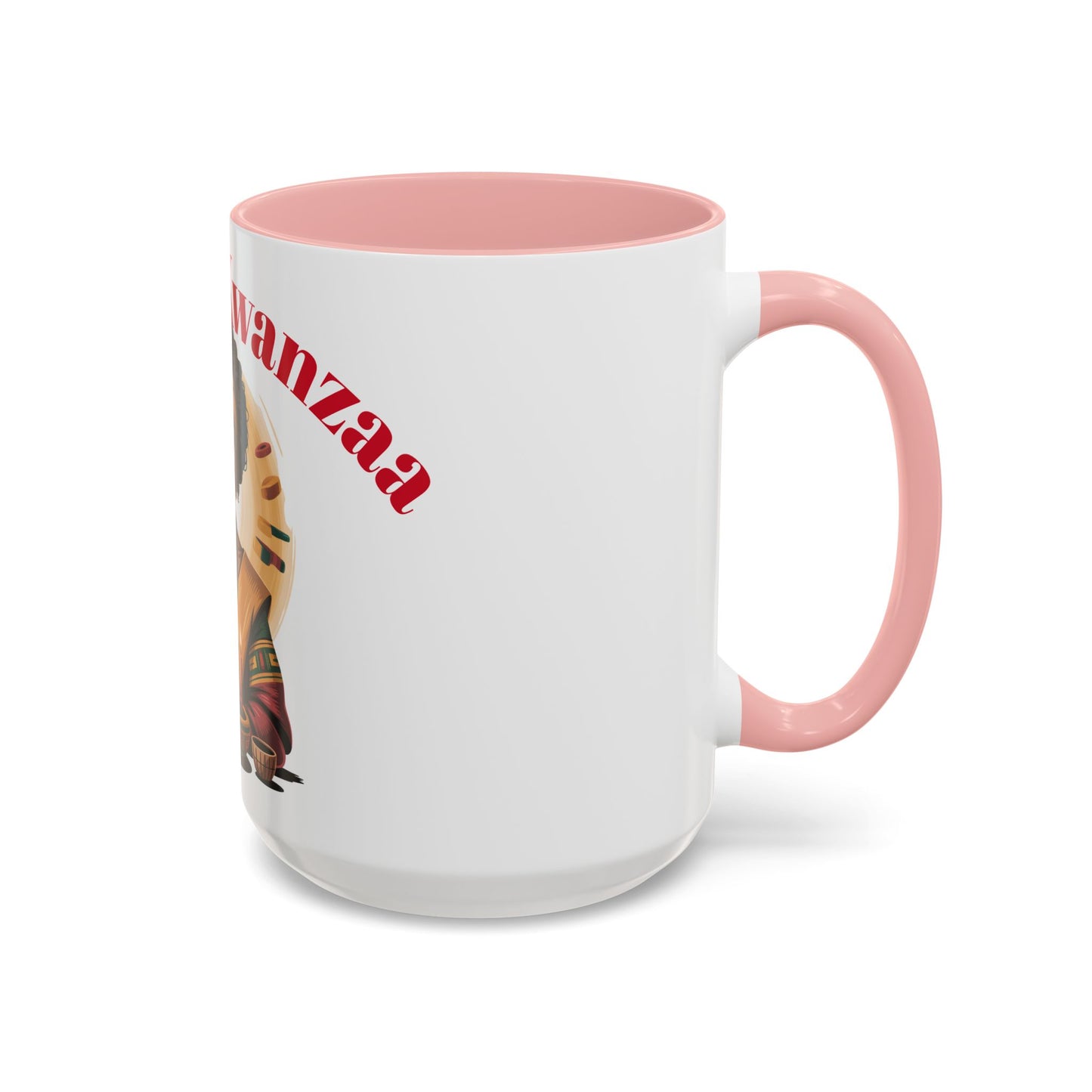 Happy Kwanzaa Mug for Black Women | Afrocentric Empowerment Coffee Cup | Cultural Heritage Gift for Kwanzaa Celebration