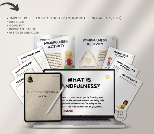 Mindfulness Journal for Kids |Gratitude & Self-Care Prompts (Printable PDF) Ma boutique