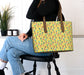 Black Woman Vegan Leather Tote – Afrocentric Luxury Handbag Celebrating Culture, Craft, and Confidence Grown Black Glorious