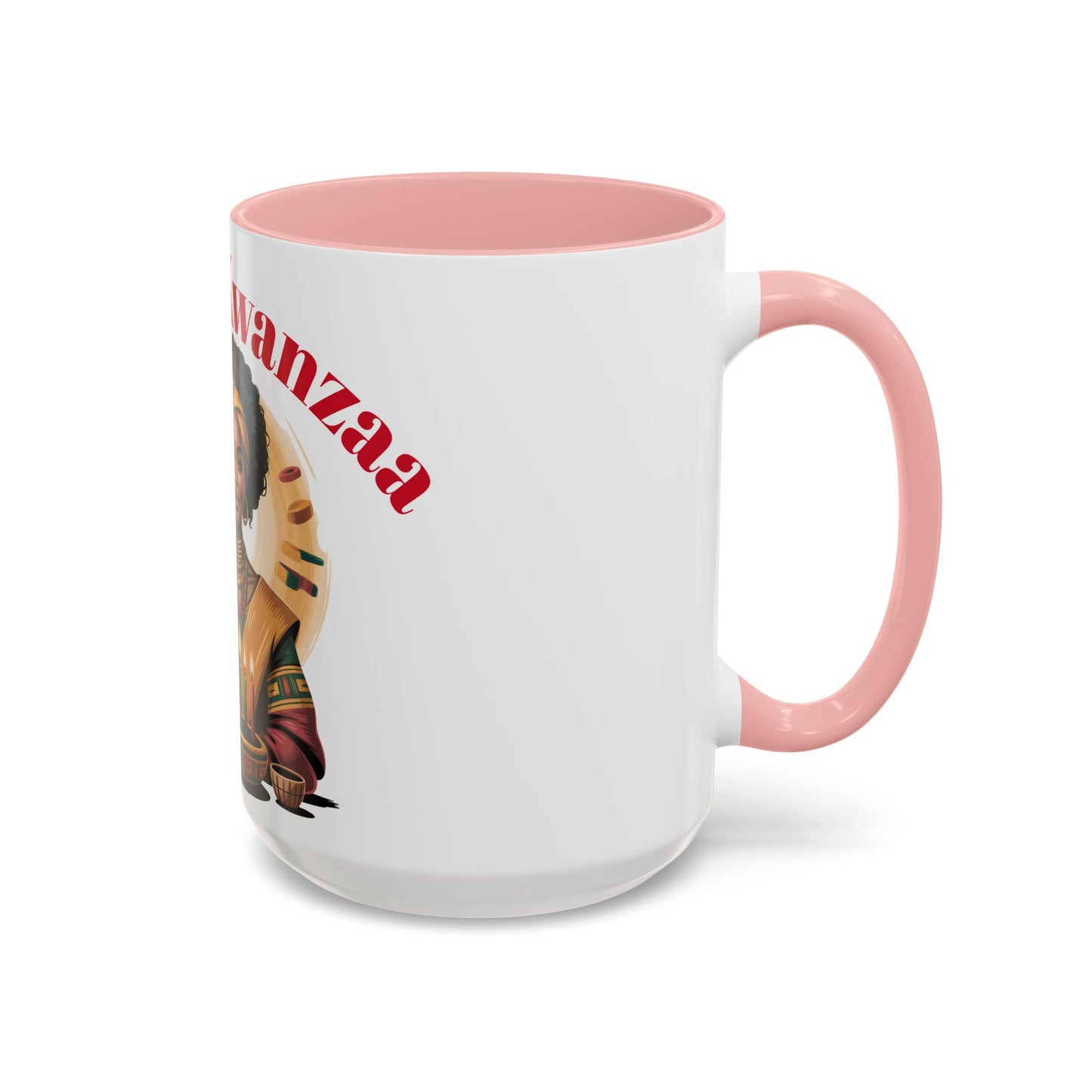 Happy Kwanzaa Mug for Black Women | Afrocentric Empowerment Coffee Cup | Cultural Heritage Gift for Kwanzaa Celebration