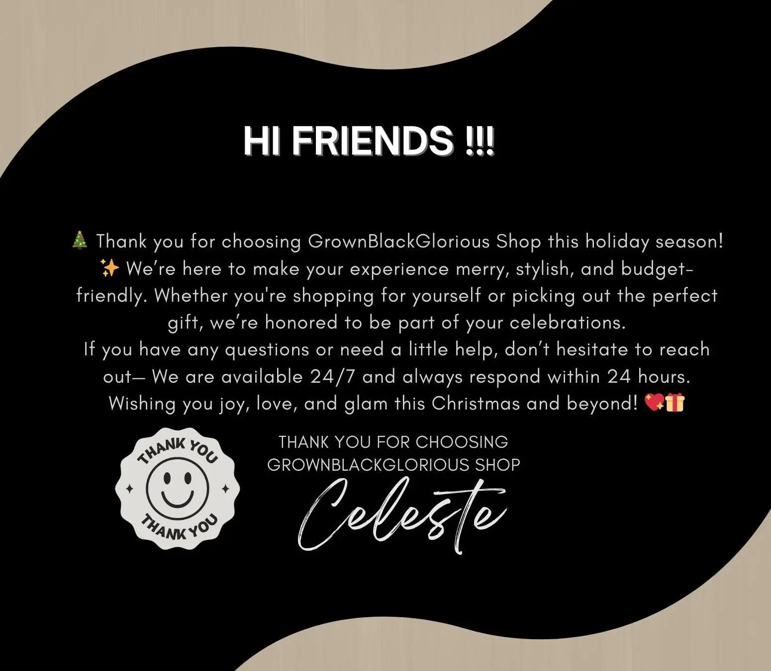 Printable Christmas Planner: Holiday Organizer, Gift List (PDF Download) Grown Black Glorious