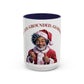 Festive Santa Coffee Mug - "Rooted. Grounded. Glorious."