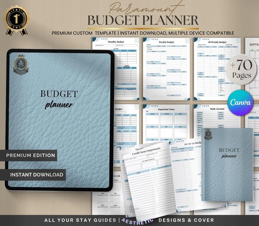 Budget Planner & Finance Tracker - Money Management Made Easy (Digital) Grown Black Glorious