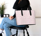 Blush Pink Vegan Leather Tote – Soft Luxury Handbag for Black Women, Minimalist Chic Purse for Everyday Grace Grown Black Glorious