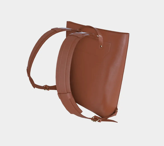 Beige Floral Vegan Leather Backpack – Soft Luxury Bag for Work, Travel & Everyday Elegance | Eco-Friendly & Made in Canada Grown Black Glorious