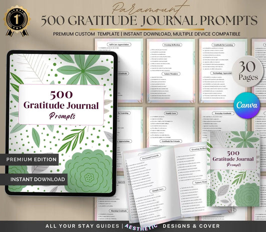 Gratitude Journal Prompts for Black Women: Daily Self-Care (Printable/Digital Download) Ma boutique