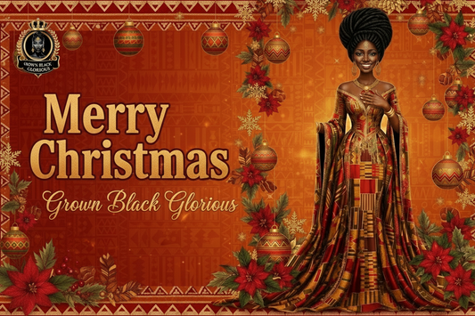 Merry Christmas Gift Card – Grown Black Glorious | A Moment to Pour Into the Others